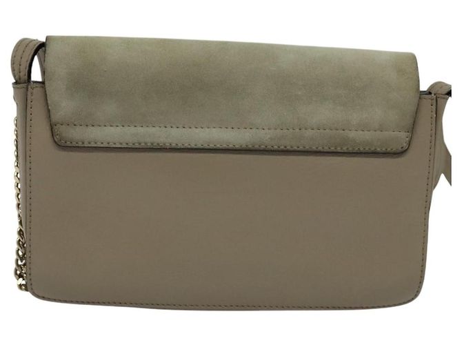 Chloé Chloe Faye in pelle e camoscio Small Marrone - vista 2