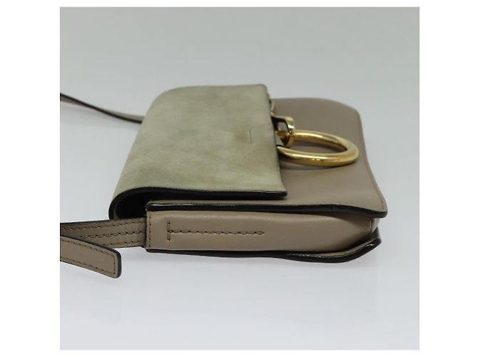 Chloé Chloe Faye in pelle e camoscio Small Marrone - vista 3