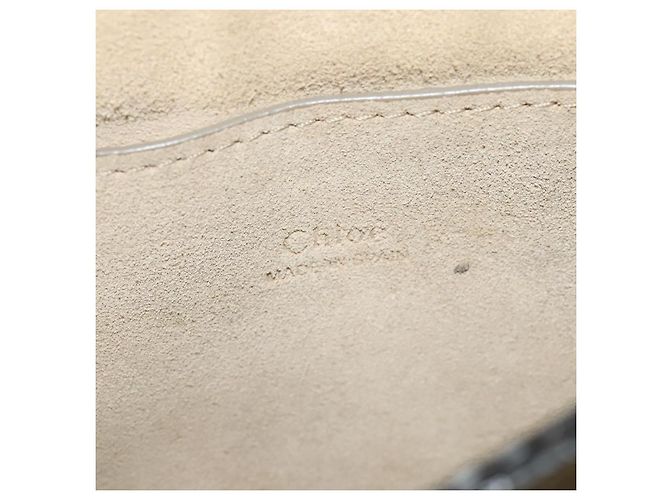 Chloé Chloe Faye in pelle e camoscio Small Marrone - vista 6