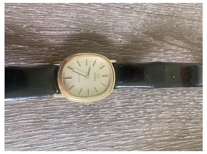 Reloj Omega De Ville Negro Blanco Dorado - vista 2