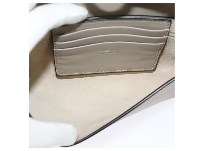 Chloé Chloe Faye in pelle e camoscio Small Beige - vista 5
