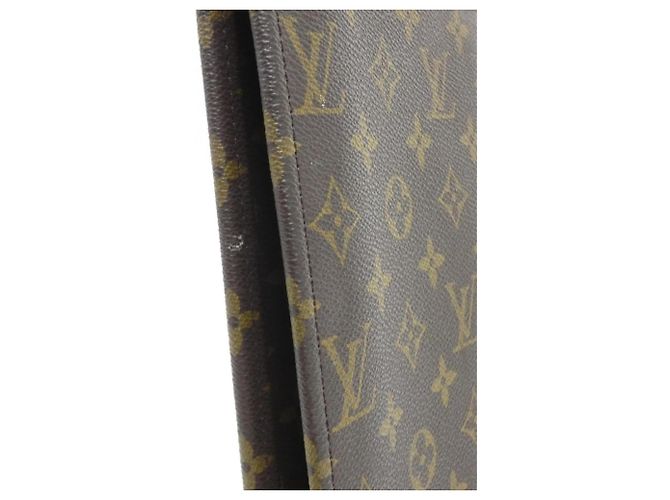 Borsa Louis Vuitton Monogram Pochette Documents Marrone - vista 4