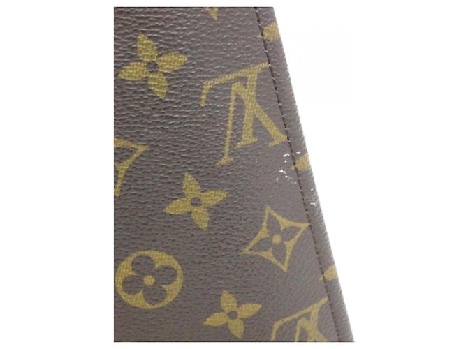Borsa Louis Vuitton Monogram Pochette Documents Marrone - vista 5