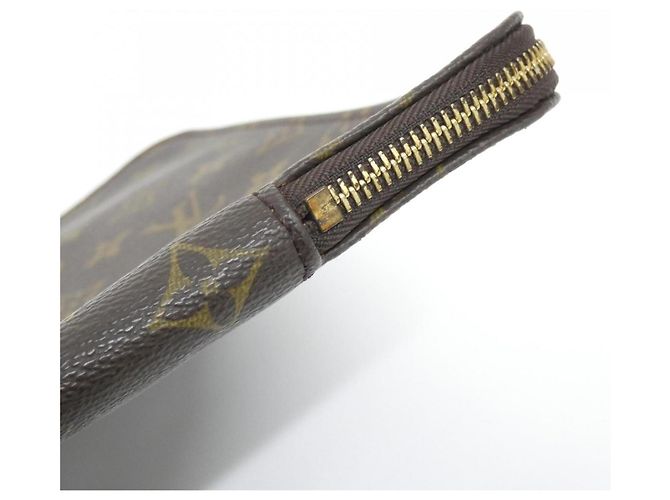 Borsa Louis Vuitton Monogram Pochette Documents Marrone - vista 6