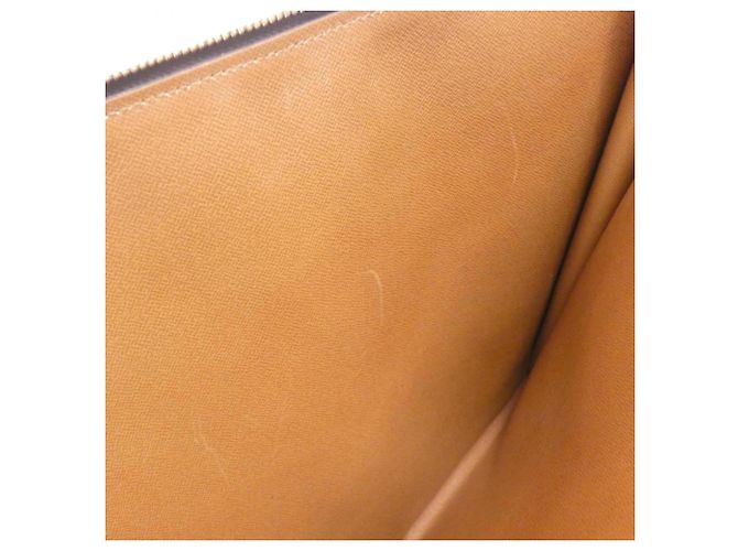Borsa Louis Vuitton Monogram Pochette Documents Marrone - vista 9