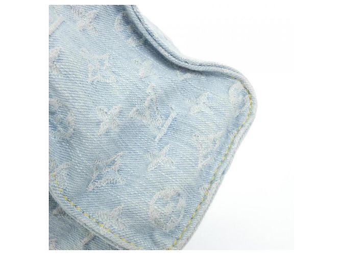 Borsa Louis Vuitton Monogram Denim Blu chiaro - vista 3