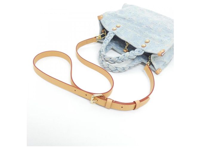 Borsa Louis Vuitton Monogram Denim Blu chiaro - vista 5