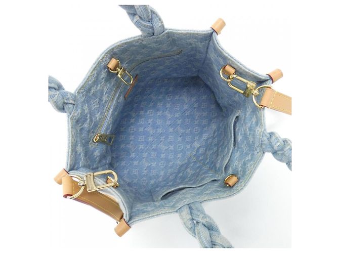 Borsa Louis Vuitton Monogram Denim Blu chiaro - vista 7