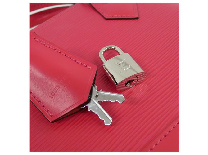 Borsa Louis Vuitton Epi Alma BB Rosa Rosso - vista 4