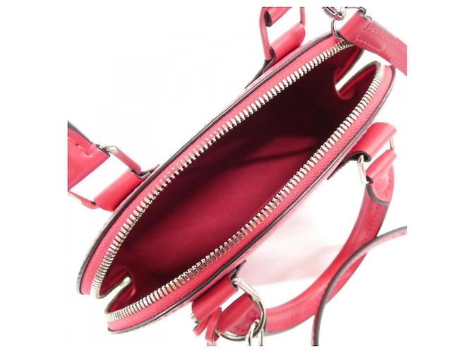 Borsa Louis Vuitton Epi Alma BB Rosa Rosso - vista 7