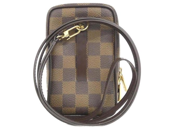 Pochette Louis Vuitton Damier Etui Okapi GM Marrone - vista 2