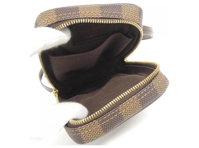 Pochette Louis Vuitton Damier Etui Okapi GM Marrone - vista 7