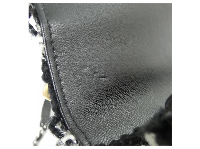 Chanel 19 Line AP0985 Chain/Shoulder Wallet Nero Bianco - vista 10
