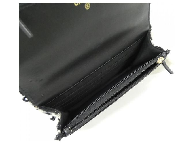 Chanel 19 Line AP0985 Chain/Shoulder Wallet Nero Bianco - vista 9