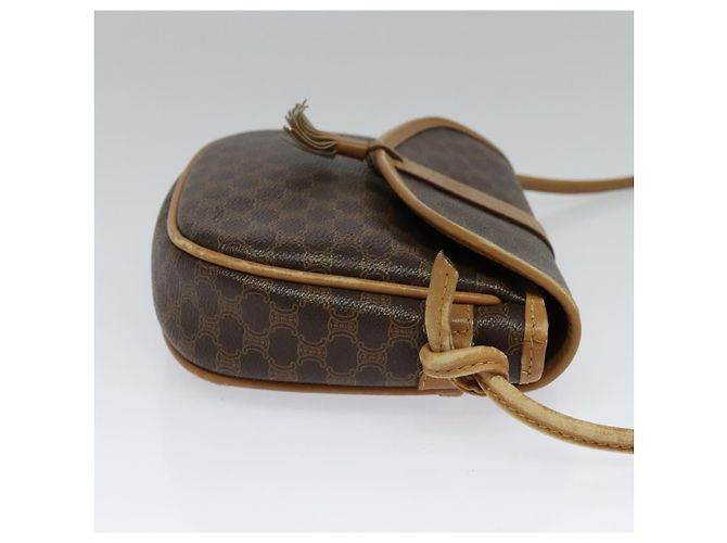 Céline Celine Vintage Macadam Canvas Small Marrone - vista 4