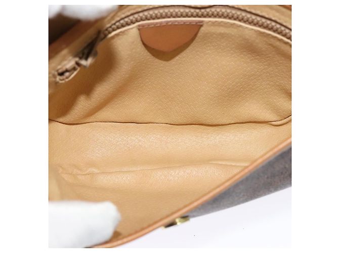 Céline Celine Vintage Macadam Canvas Small Marrone - vista 5
