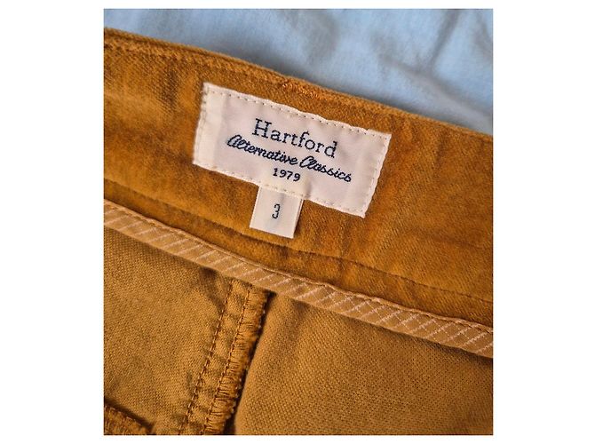 Hartford Minifalda de Pana - Mostaza - Talla 3 (40/L) - vista 4