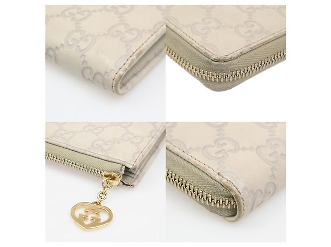 Cartera Gucci Interlocking G con cierre de cremallera (Outlet) de cuero larga Beige - vista 6
