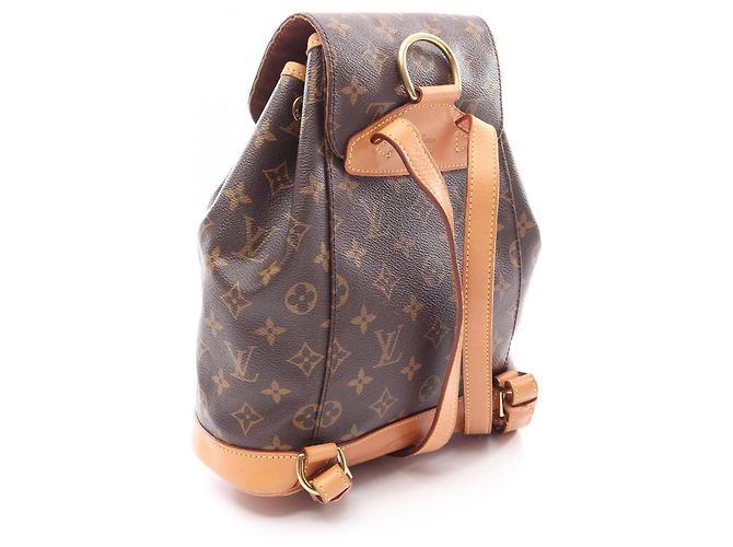 Zaino/Borsa Louis Vuitton Montsouris MM Monogram Marrone - vista 2