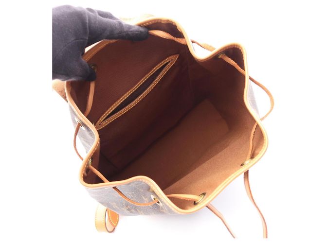 Zaino/Borsa Louis Vuitton Montsouris MM Monogram Marrone - vista 3