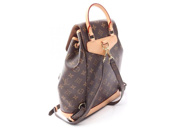 Zaino/Borsa Louis Vuitton Montsouris PM Monogram Marrone - vista 2