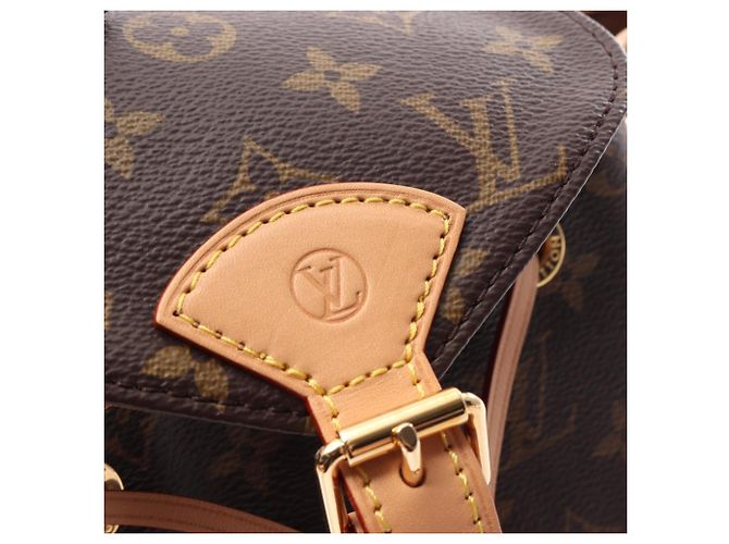 Zaino/Borsa Louis Vuitton Montsouris PM Monogram Marrone - vista 8