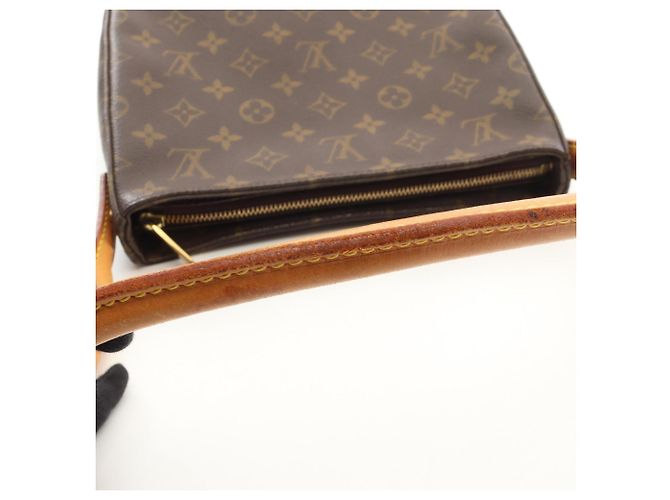 Borsa a Spalla Louis Vuitton Looping MM Marrone - vista 7