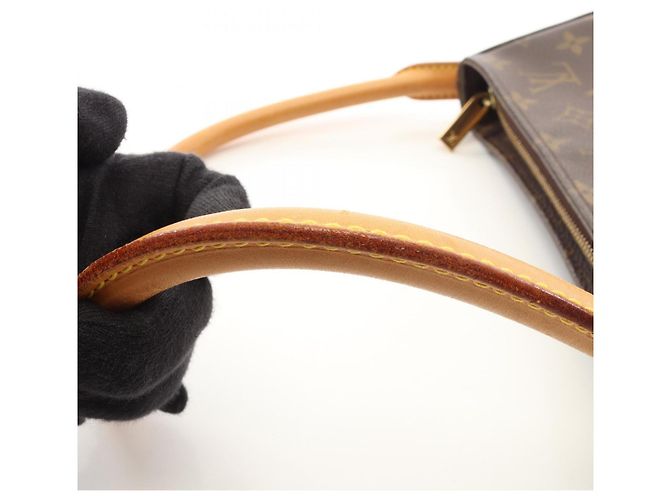 Borsa a Spalla Louis Vuitton Looping MM Marrone - vista 9