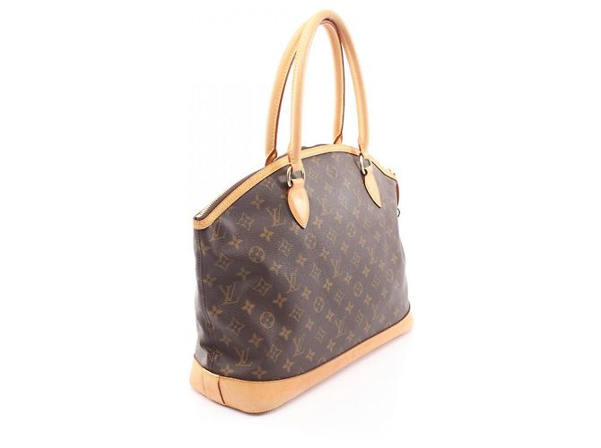 Borsa Tote Louis Vuitton Lockit Horizontal Monogram Marrone - vista 2