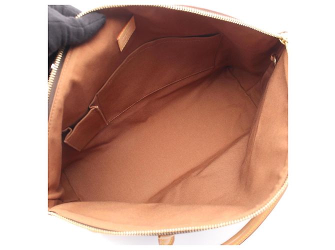 Borsa Tote Louis Vuitton Lockit Horizontal Monogram Marrone - vista 3