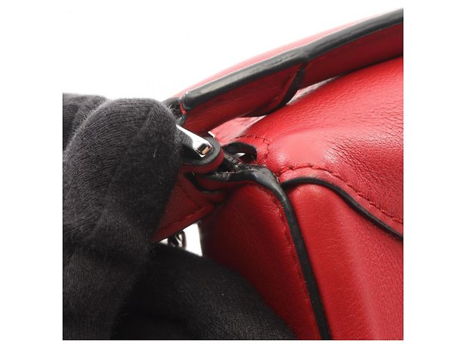 Borsa 2-Way Loewe Puzzle Bag Nano Rosso - vista 8