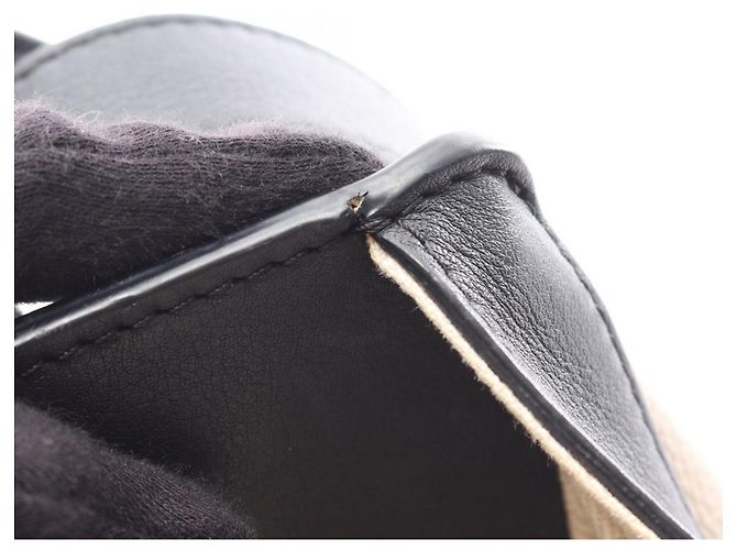 Borsa Hammock Loewe Small Herbarium Nero Beige - vista 7