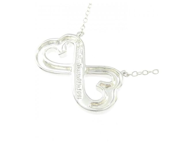 Tiffany & Co Collana Tiffany Double Loving Heart Argento - vista 4