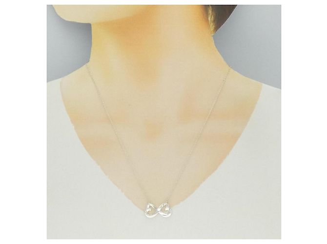 Tiffany & Co Collana Tiffany Double Loving Heart Argento - vista 6