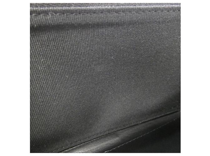 Cartera larga de piel de becerro granulada negra Chanel Negro - vista 6
