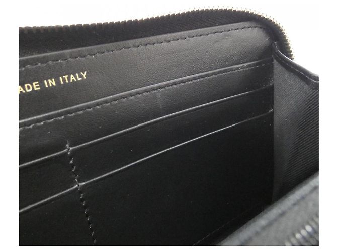 Cartera larga de piel de becerro granulada negra Chanel Negro - vista 7
