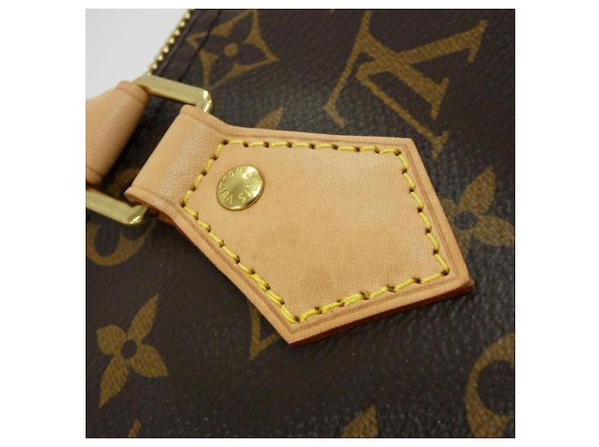 Borsa Boston Louis Vuitton Monogram Speedy 25cm Marrone - vista 3
