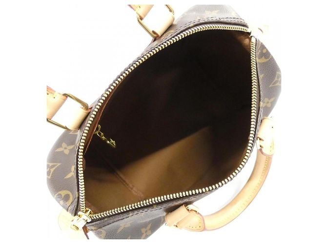 Borsa Boston Louis Vuitton Monogram Speedy 25cm Marrone - vista 8