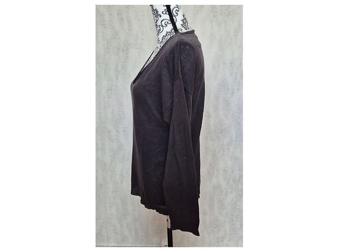 Seide-Leinen-Pullover Comptoir des Cotonniers Anthrazitgrau - Ansicht 2