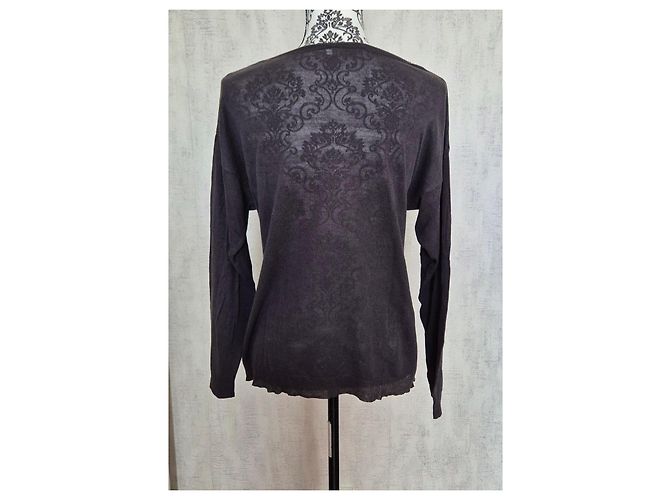 Seide-Leinen-Pullover Comptoir des Cotonniers Anthrazitgrau - Ansicht 3