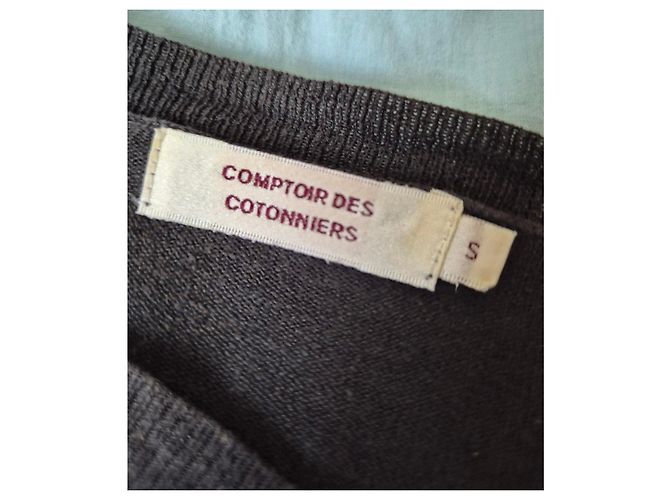Seide-Leinen-Pullover Comptoir des Cotonniers Anthrazitgrau - Ansicht 4