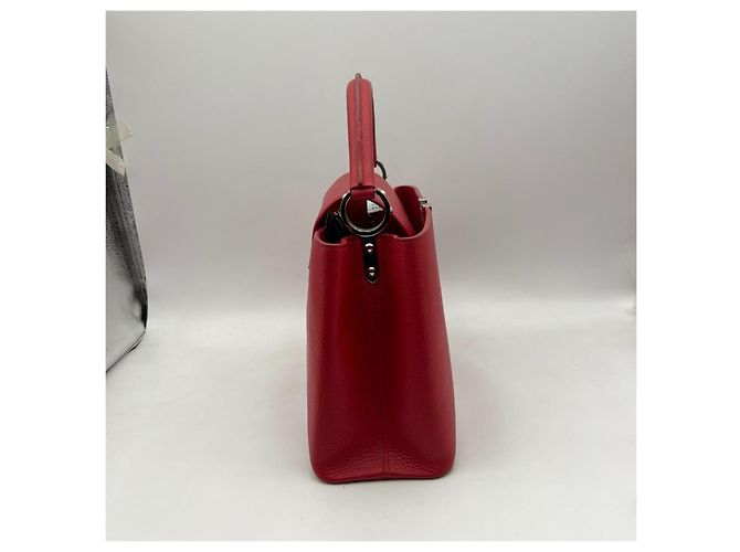 Borsa Louis Vuitton Capucines BB Rosso - vista 5