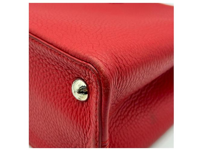 Borsa Louis Vuitton Capucines BB Rosso - vista 8