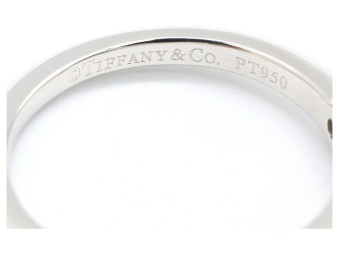 Tiffany & Co. Square Princess Diamantring Silber - Ansicht 4