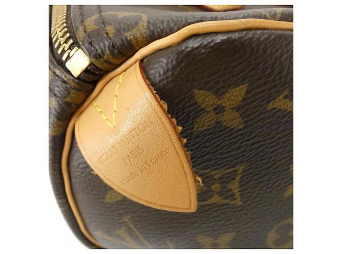 Borsa Boston Louis Vuitton Monogram Speedy 25cm Marrone - vista 6
