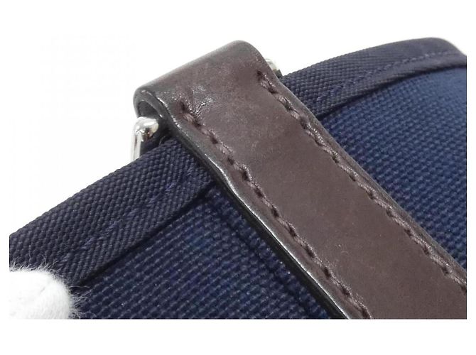 Hermès Hermes Sac de Pansage Groom Handtasche Rot Blau Marineblau - Ansicht 5