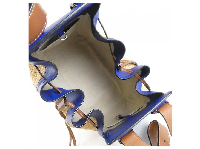 Borsa a tracolla media Loewe Paula's Hammock con coulisse Blu - vista 9