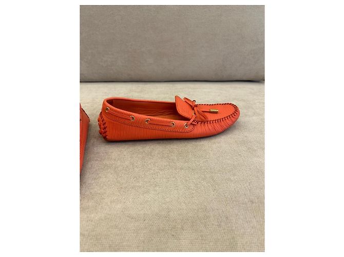 Mocassini donna Louis Vuitton arancione - vista 7