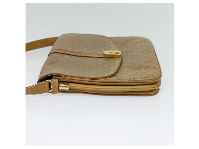 Céline Celine Vintage Macadam Canvas and Leather Beige - vue 3