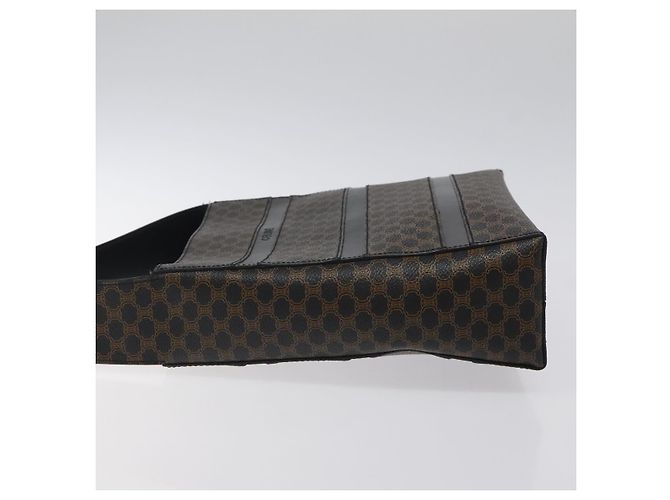 Céline Celine Vintage Macadam Canvas and Leather Nero - vista 4